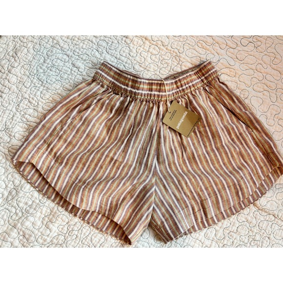 Patagonia Pants - Patagonia Womens Garden Island Shorts Evening Mauve Striped Hemp Blend Size XS